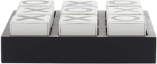 Load image into Gallery viewer, Deco 79 Wood Tic Tac Toe Game, Black/White, 2&quot; x 14&quot;