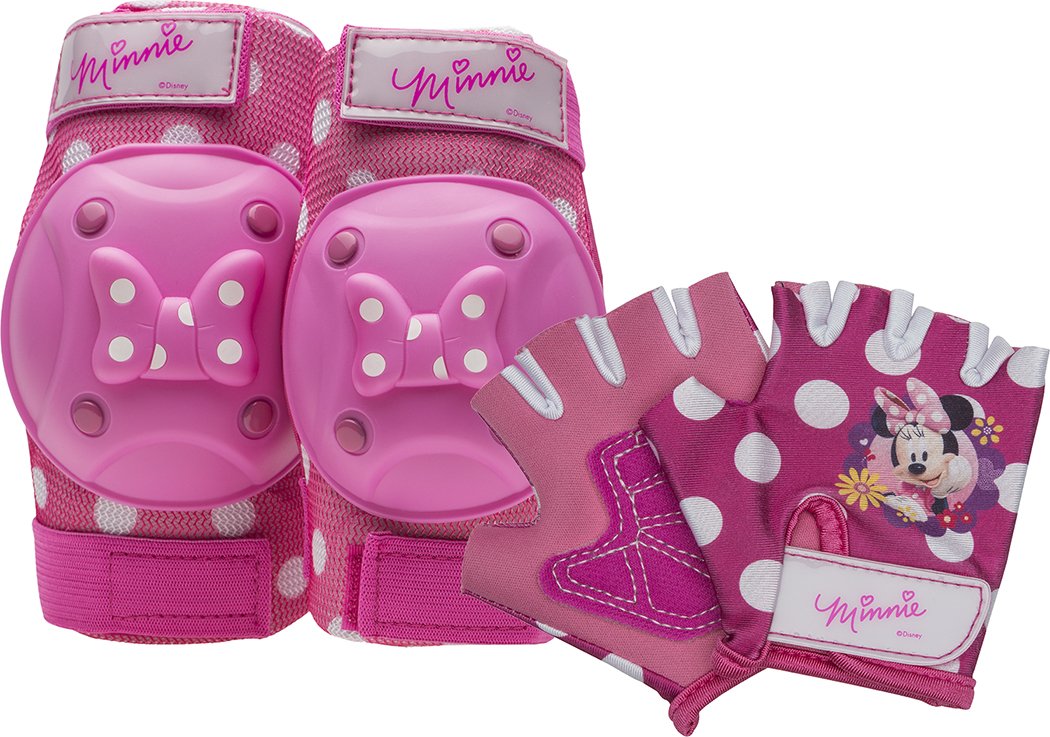 Bell Minnie Mouse Protective Gear with Elbow Pads/Knee Pads & Gloves