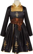 Load image into Gallery viewer, Disney Frozen 2 Anna Adventure Girls Role-Play Dress with Rich Violet Travel Cape, Featuring Intricate Belt Design &amp; Artistic Dress Trim - Fits Sizes 4-6X, For Ages 3+