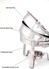 Load image into Gallery viewer, Excelsteel 4-Quart Heavy Duty Professional Stainless Chafing Dish