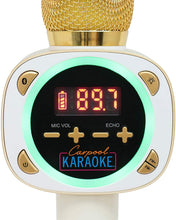 Load image into Gallery viewer, Singing Machine Official Carpool Karaoke, The Mic, Bluetooth Microphone for Cars, White (CPK545)