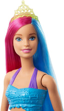 Load image into Gallery viewer, Barbie Dreamtopia Mermaid Doll, 12-inch, Pink and Blue Hair