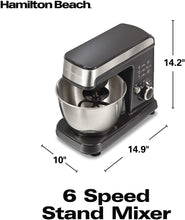 Load image into Gallery viewer, Hamilton Beach 63326 6-Speed Stand Mixer