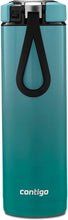 Load image into Gallery viewer, Contigo 2039256 Vacuum-Insulated Stainless Steel Water Bottle with a Quick-Twist Lid, 24 oz, Blue Corn