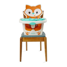 Load image into Gallery viewer, Infantino 4-in-1 Highchair - Space-Saving, Multi-Stage Booster and Toddler Chair with Multi-use Meal mat and Dishwasher-Safe Tray, in a Fox-Themed Design