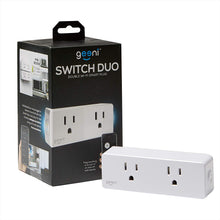 Load image into Gallery viewer, Geeni GN-WW106-199 Switch + Charge Smart Wi-Fi Outlet with 2 USB Ports