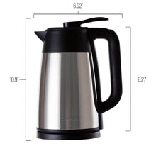 Load image into Gallery viewer, Chefman Cordless Electric Kettle, Stainless Steel Premium Grade Carafe Style w/ Digital Temp Display, Heat Retaining Vacuum Seal, Auto Shut Off &amp; Boil Dry Protection, 7+ Cup 1.7L/1.8qt. - RJ11-17-DV
