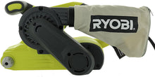 Load image into Gallery viewer, Ryobi BE319 6 Amp Portable 320 Feet / Minute Corded Belt Sander (3” x 18”) w/ Onboard Removable Dust Bag (Medium Grit Sanding Belt Included)