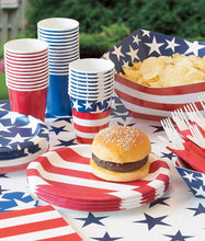 Load image into Gallery viewer, Star Stripes Party Plastic Table Cover 54" x 84", 1 Ct.