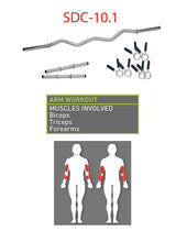 Load image into Gallery viewer, Marcy Standard Size Curl Bar and Dumbbell Handle Set with 6 Spring Collars SDC-10.1
