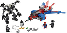 Load image into Gallery viewer, LEGO Marvel Spider-Man Spider-Jet vs Venom Mech 76150 Superhero Gift for Kids with Minifigures, Mech and Plane, New 2020 (371 Pieces)