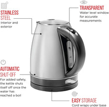 Load image into Gallery viewer, Chefman Color Electric Kettle with Auto Shutoff, Fast Boiling Water Heater