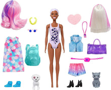 Load image into Gallery viewer, Barbie Color Reveal Doll Set with 25 Surprises Including 2 Pets &amp; Day-to-Night Transformation: 15 Mystery Bags Contain Doll Clothes &amp; Accessories for 2 Looks; Water Reveals Look of Metallic Doll