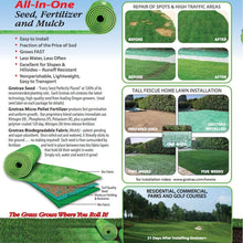 Load image into Gallery viewer, Grotrax Biodegradable Grass Seed Mat | Quick Fix Roll | All in One Growing Solution for Lawns, Dog Patches &amp; Shade | Just Roll, Water &amp; Grow | No Fake or Artificial Grass