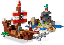 Load image into Gallery viewer, LEGO Minecraft The Pirate Ship Adventure 21152 Building Kit (386 Pieces)