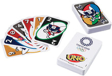 Load image into Gallery viewer, UNO Olympic Games Tokyo 2020 Card Game, with 112 Cards and Instructions for Players 7 Years and Older, Makes a Great Gift for Kid, Family or Adult Game Night