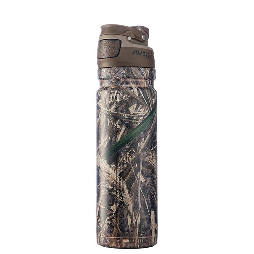 AVEX FreeFlow AUTOSEAL Stainless Steel Water Bottle 24oz Max-5 Realtree Camo