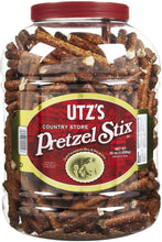 Load image into Gallery viewer, Crunchy Pretzel Sticks with Zero Cholesterol – 55 oz. Barrel –Thicker 4inch