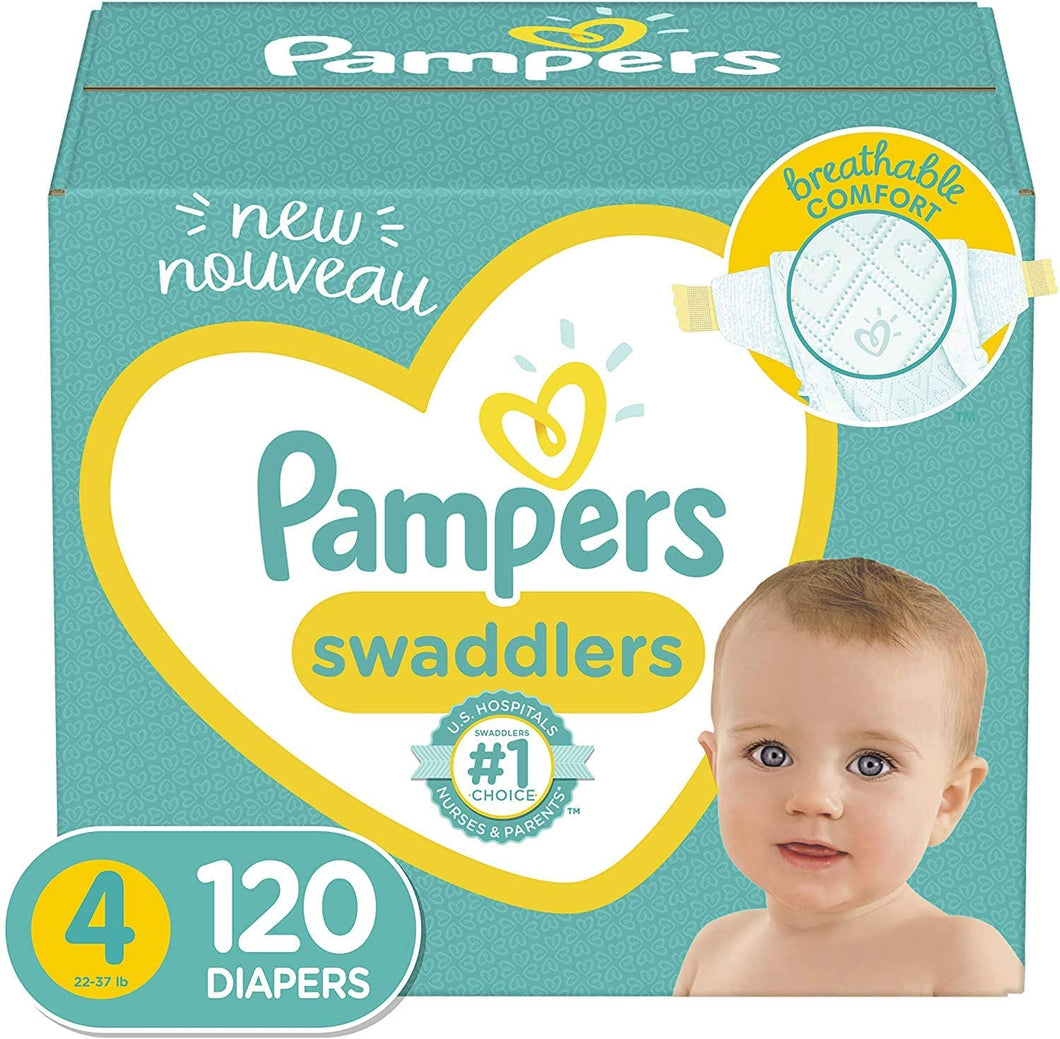 Diapers Newborn - Pampers Swaddlers Disposable Baby Diapers, Enormous Pack (Packaging May Vary)