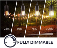 Load image into Gallery viewer, Newhouse Lighting Outdoor String Lights with Hanging Sockets | Weatherproof Technology | Incandescent | Heavy Duty