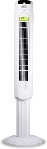 BLACK+DECKER 48-Inch Tower Fan with Remote, White