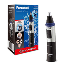Load image into Gallery viewer, Panasonic Nose Hair Trimmer and Ear Hair Trimmer ER-GN30-K, Men's Wet/Dry Trimmer with Vortex Cleaning System, Battery-Operated