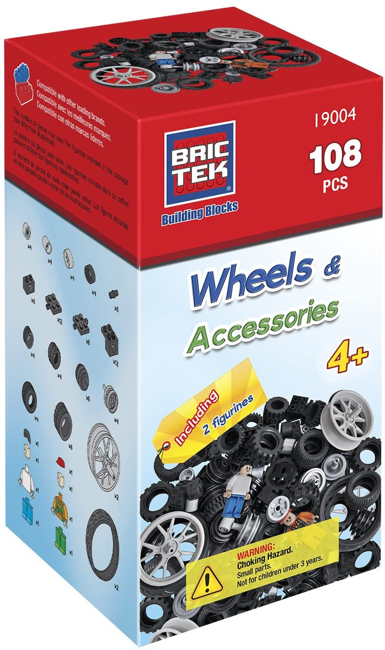 BRICTEK Wheels Kit - 108 Pcs 19004