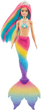 Load image into Gallery viewer, Barbie Dreamtopia Rainbow Magic Mermaid Doll with Rainbow Hair and Water-Activated Color Change Feature, Gift for 3 to 7 Year Olds