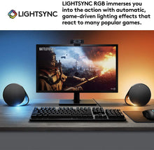 Load image into Gallery viewer, Logitech G560 LIGHTSYNC PC Gaming Speakers with Game Driven RGB Lighting