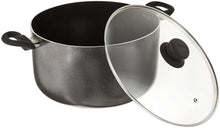 Load image into Gallery viewer, Imusa Charcoal USA IMU-91636 Stock Pot with Glass Lid 10-Quart, Dark Grey, 10Qt