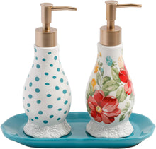 Load image into Gallery viewer, The Pioneer Woman Vintage Floral Soap and Lotion Set