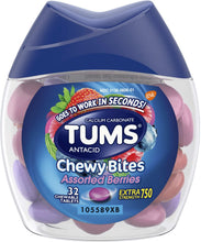 Load image into Gallery viewer, Tums Chewy Bites Assorted Berries Antacid Tablets