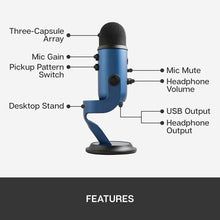 Load image into Gallery viewer, Blue Yeti USB Microphone