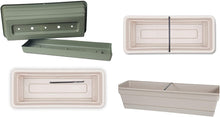 Load image into Gallery viewer, Bloem Dura Cotta Window Box Planter w/Tray, 18&quot;, Chocolate (DCBT18-45), 2 Gallon