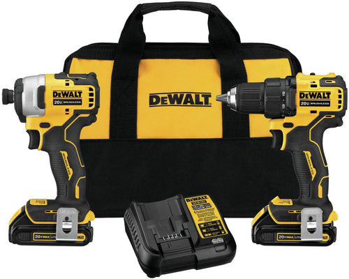 DEWALT ATOMIC 20V MAX Cordless Drill Combo Kit , Compact (DCK278C2)
