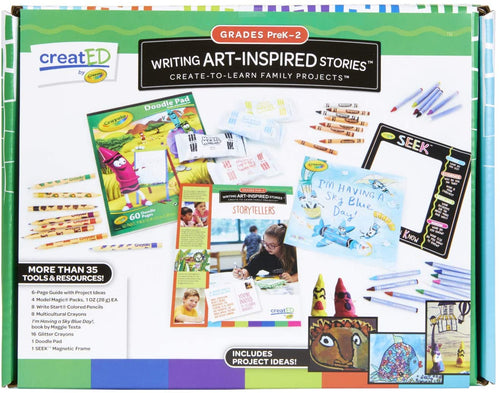Crayola Writing Project Kits, Reading Comprehension, Grades PreK, 1, 2, Homeschool Supplies for at Home Learning, Multicolor