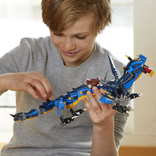 Load image into Gallery viewer, LEGO NINJAGO Masters of Spinjitzu: Stormbringer 70652 Ninja Toy Building Kit with Blue Dragon Model for Kids, Best Playset Gift for Boys (493 Piece)
