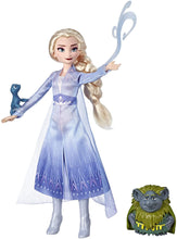 Load image into Gallery viewer, Disney Frozen Elsa Fashion Doll in Travel Outfit Inspired by Frozen 2 with Pabbie &amp; Salamander Figures