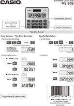 Load image into Gallery viewer, Casio MS-80B Standard Function Desktop Calculator,Black