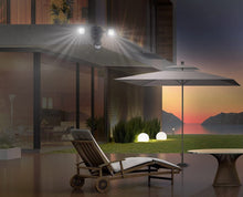 Load image into Gallery viewer, Nature Power 23401 120 LED Dual Lamp Outdoor Motion Activated Solar Security Light with Corner Mount