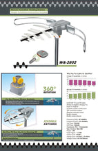 Load image into Gallery viewer, BoostWaves WA2802 HDTV Digital Outdoor Antenna Remote Controlled Rotation High Band Super Long Range