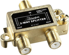 Load image into Gallery viewer, Rocketfish 2-Way Coaxial Splitter (RF-G1307) Gold - New
