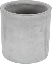 Load image into Gallery viewer, Deco 79 46475 Light Gray Fiber Clay and Wood Planters (Set of 3), White/Lightbrown