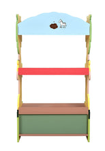 Load image into Gallery viewer, Fantasy Fields - Sunny Safari Wooden Kids Bookshelf with Hand Crafted Designs &amp; Toy Storage - Green