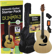 Load image into Gallery viewer, Guitar For Dummies Acoustic Guitar Starter Pack (Guitar, Book, Audio CD, Gig Bag)