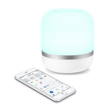 Load image into Gallery viewer, WiZ WiFi connected smart LED Hero table lamp. White color. Dimmable, 64,000 shades of white, 16 million colors. Compatible with Alexa and Google Home.