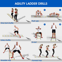 Load image into Gallery viewer, Yes4All Agility Ladder – Speed Agility Training Ladder with Carry Bag – 12 Rung (Yellow)