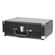 Load image into Gallery viewer, Victrola Vintage 3-Speed Bluetooth Suitcase Turntable with Speakers, Black