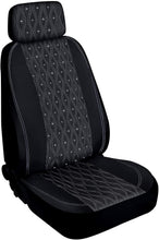 Load image into Gallery viewer, Pilot Automotive Swarovski Wavy Stitch Seat Cover Black
