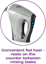 Load image into Gallery viewer, Salton Digital, Powerful 200 Watts with 10 Speed Settings Hand Mixer, 3 pounds, Silver